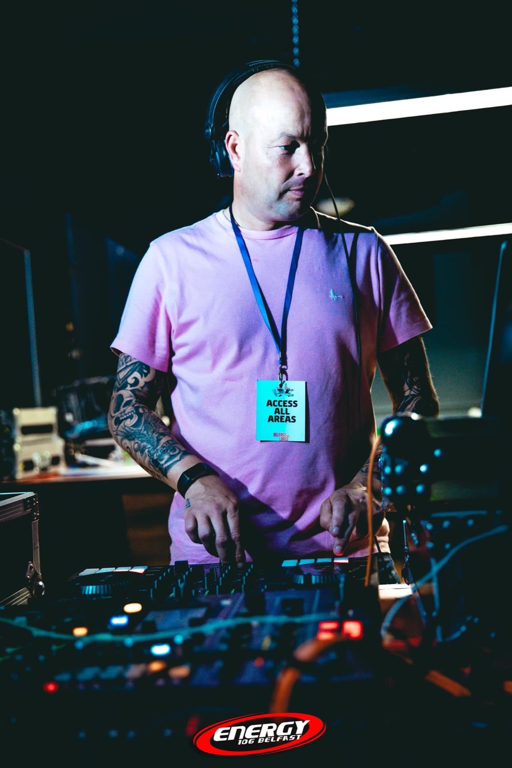 DJ Chris Wright at Energy 106 Belfast